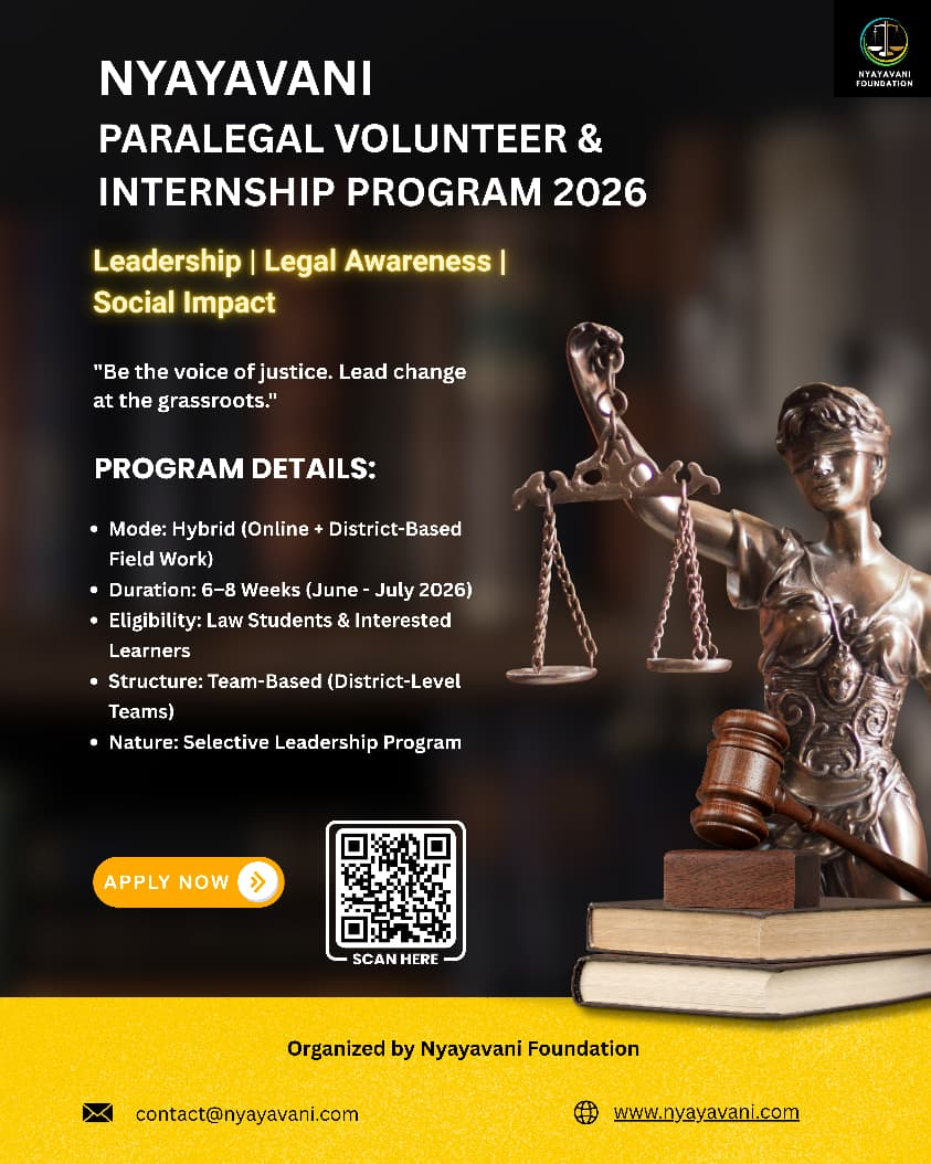 Nyayavani Paralegal Volunteer Poster 1