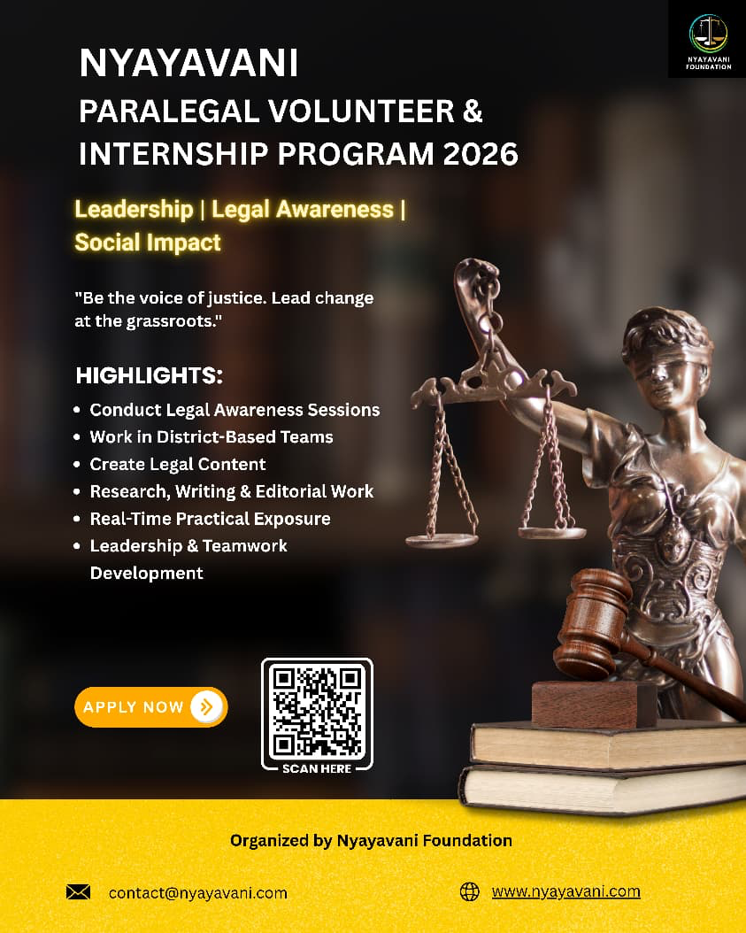 Nyayavani Paralegal Volunteer Poster 2